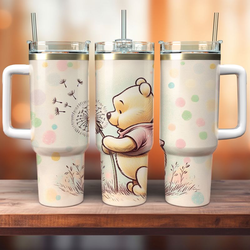 Tumbler with handle - ToGo - Winnie the Pooh - Dandelion