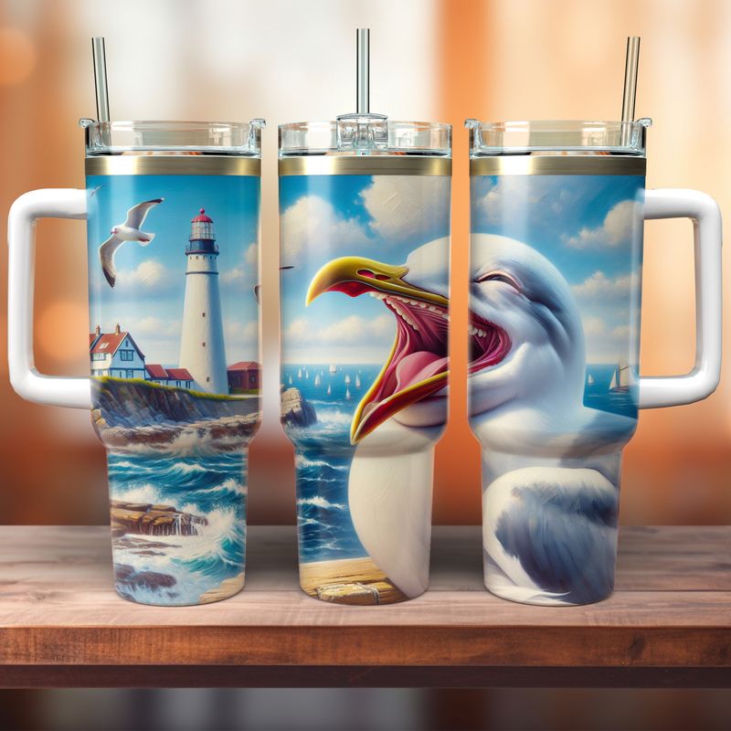 Tumbler with handle - ToGo - Laughing Seagull