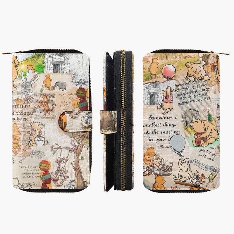 Large wallet Winnie the Pooh - beige