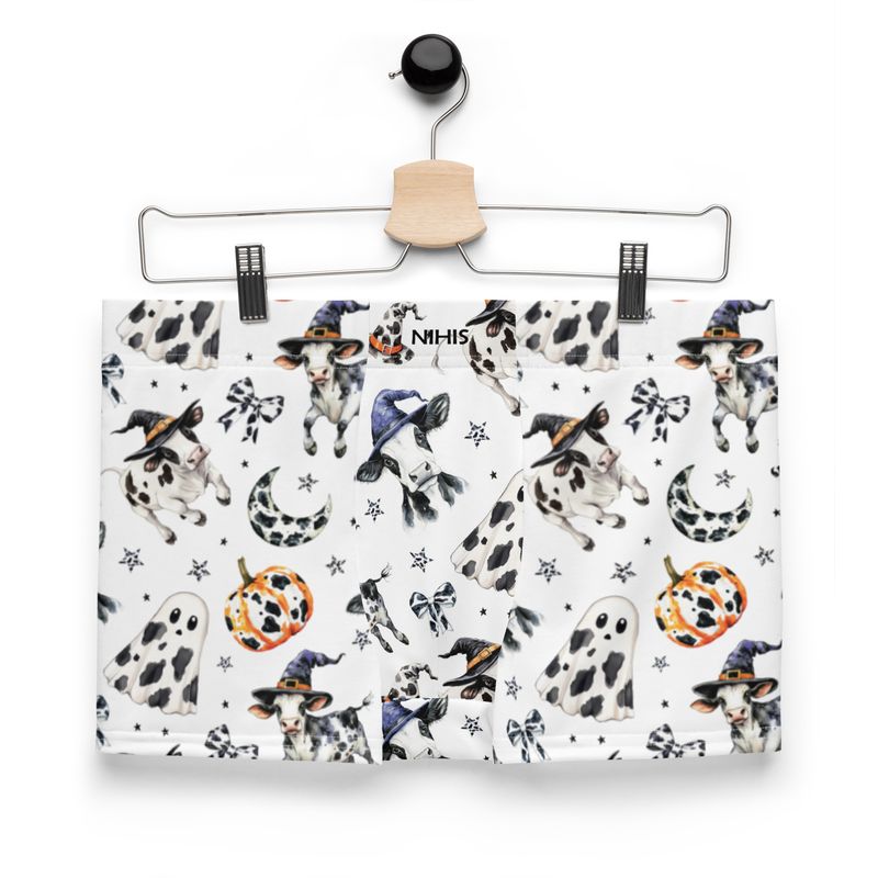 White Halloween cows boxer shorts