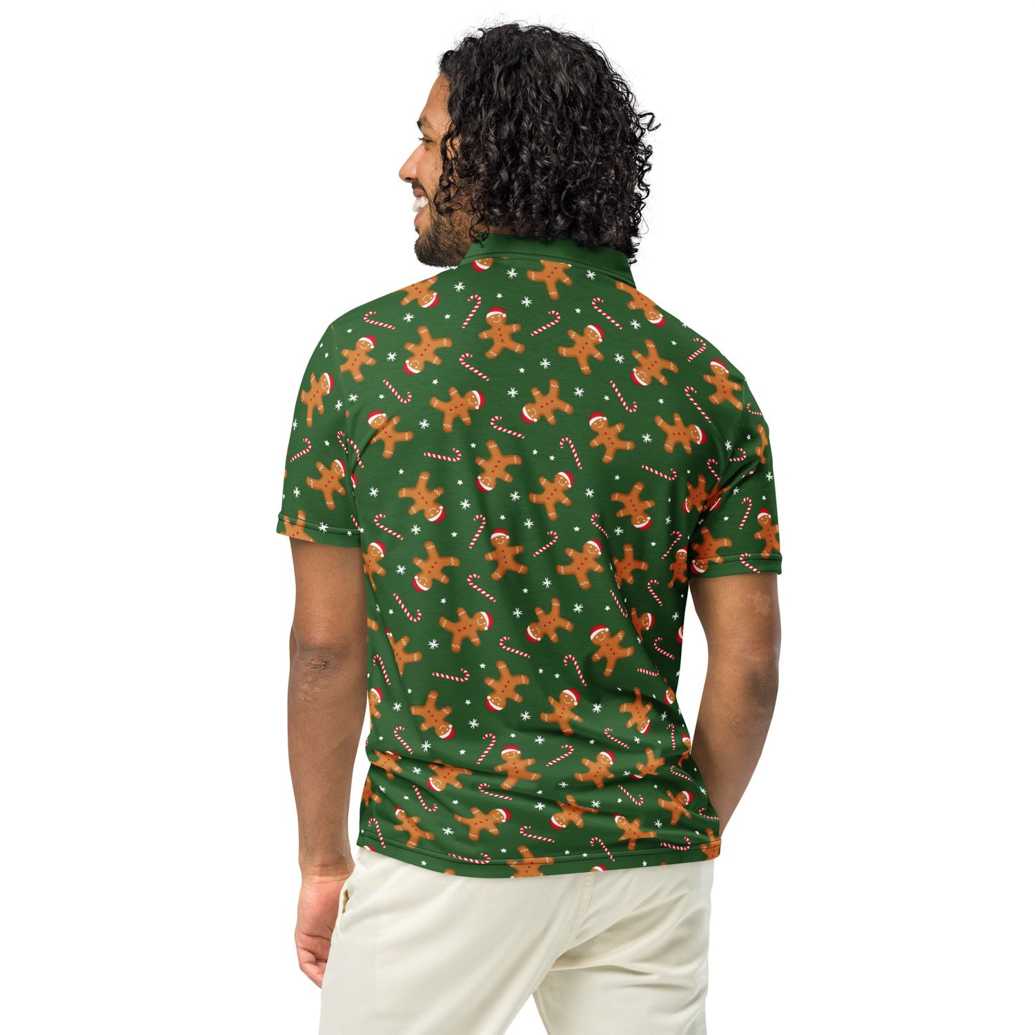 Christmas Gingerbread Man Polo Shirt