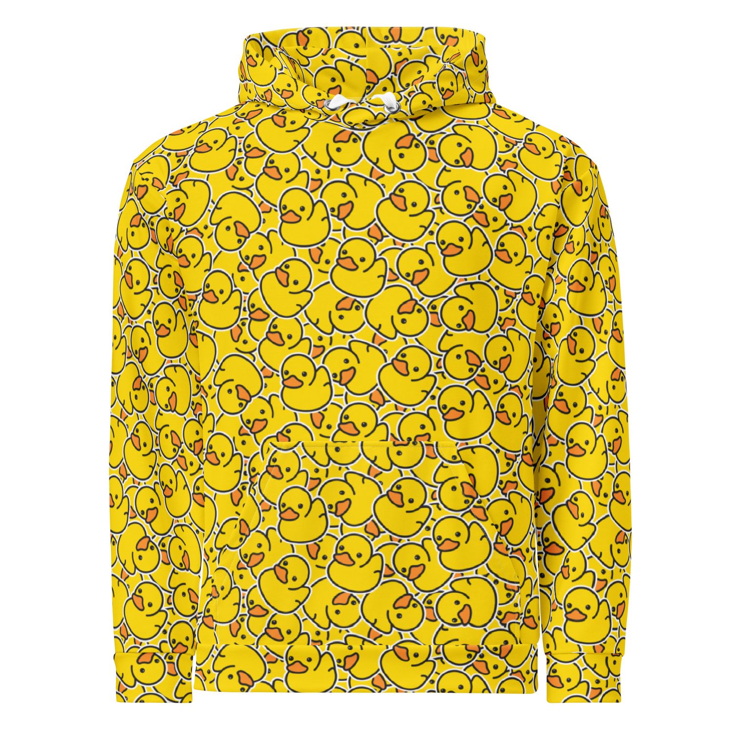 Yellow rubber duck unisex hoodie