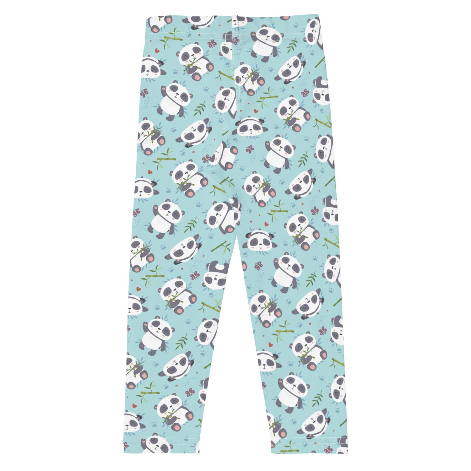 Children&#39;s leggings light blue - pandas