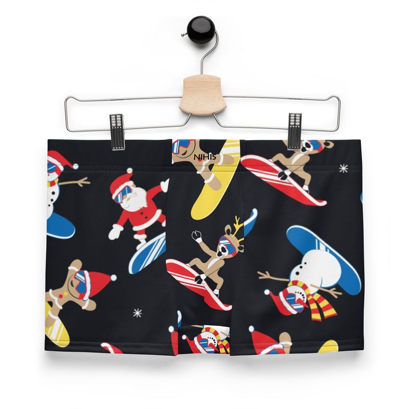 Black boxer shorts winter - Christmas