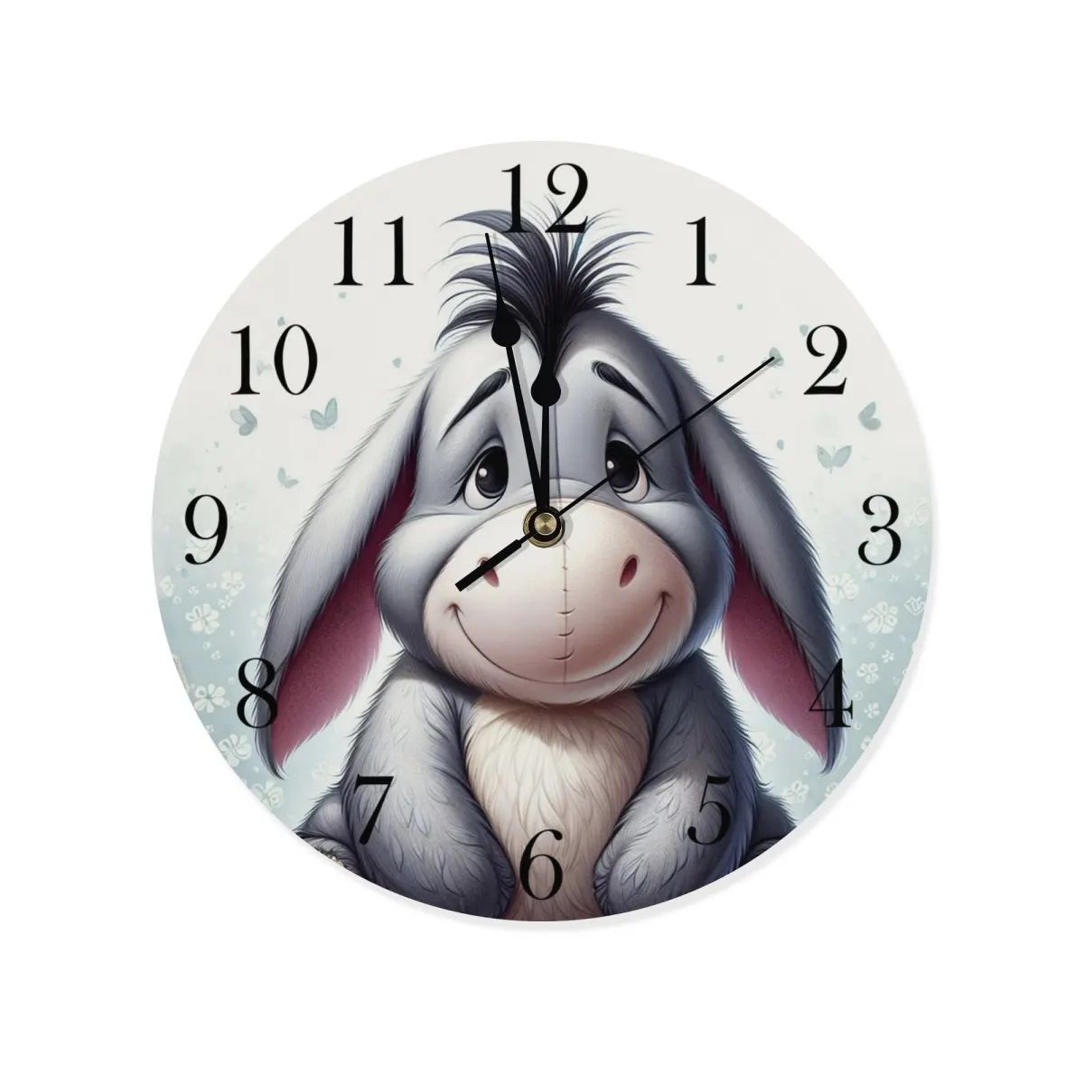 Wooden wall clock - Winnie the Pooh - Eeyore motif
