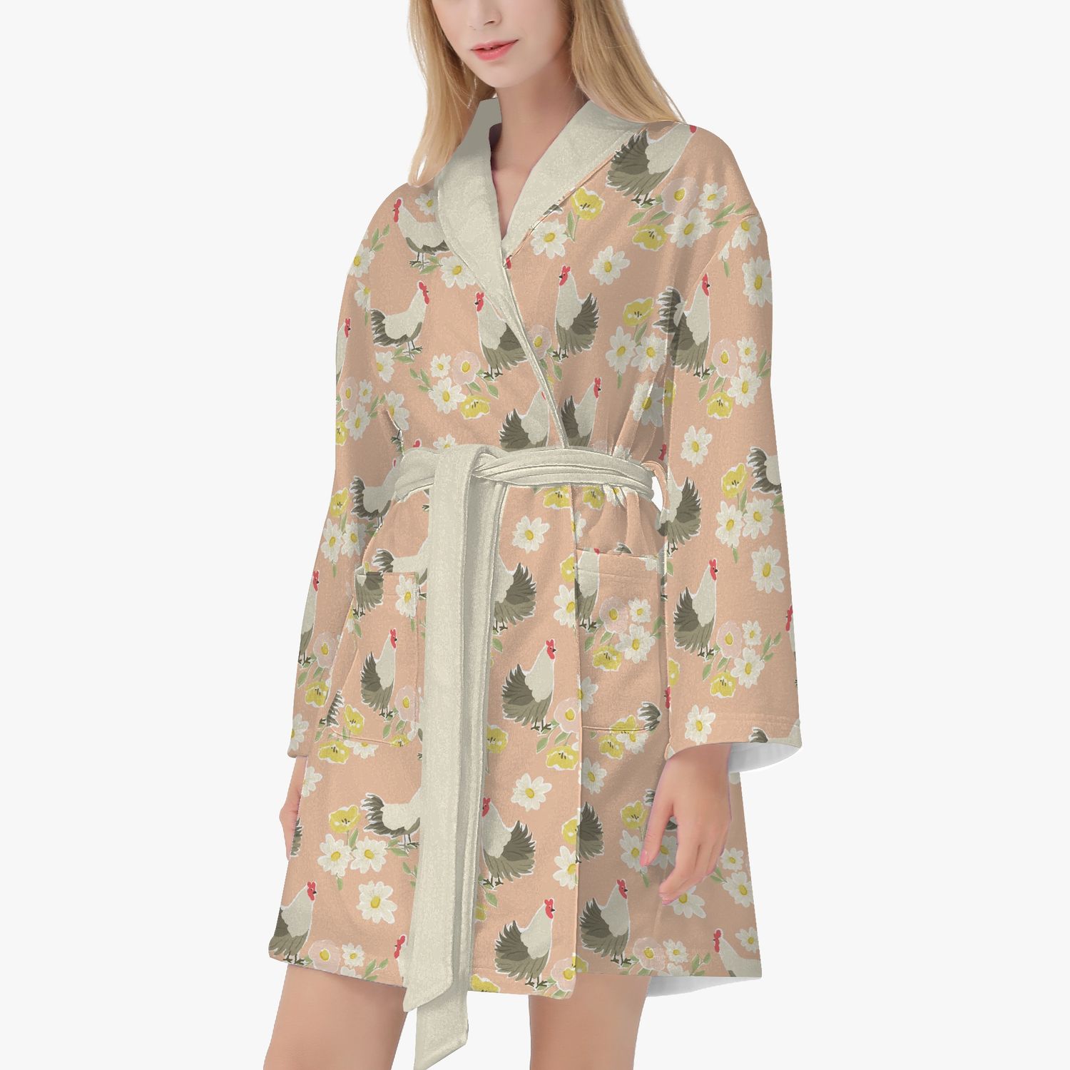 Country style chicken bathrobe