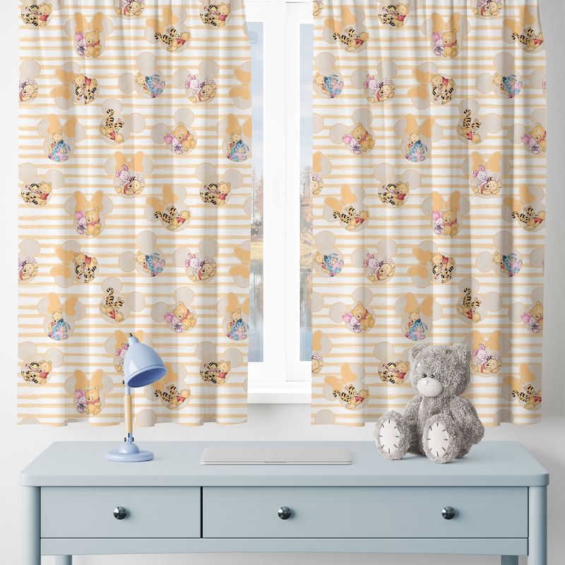 Blackout curtain with baby Winnie the Pooh and Tigger