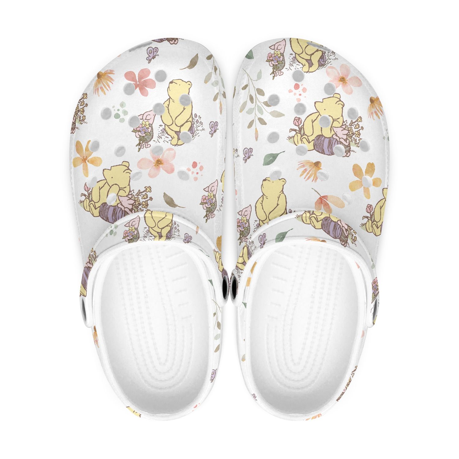 White clogs - Winnie the Pooh