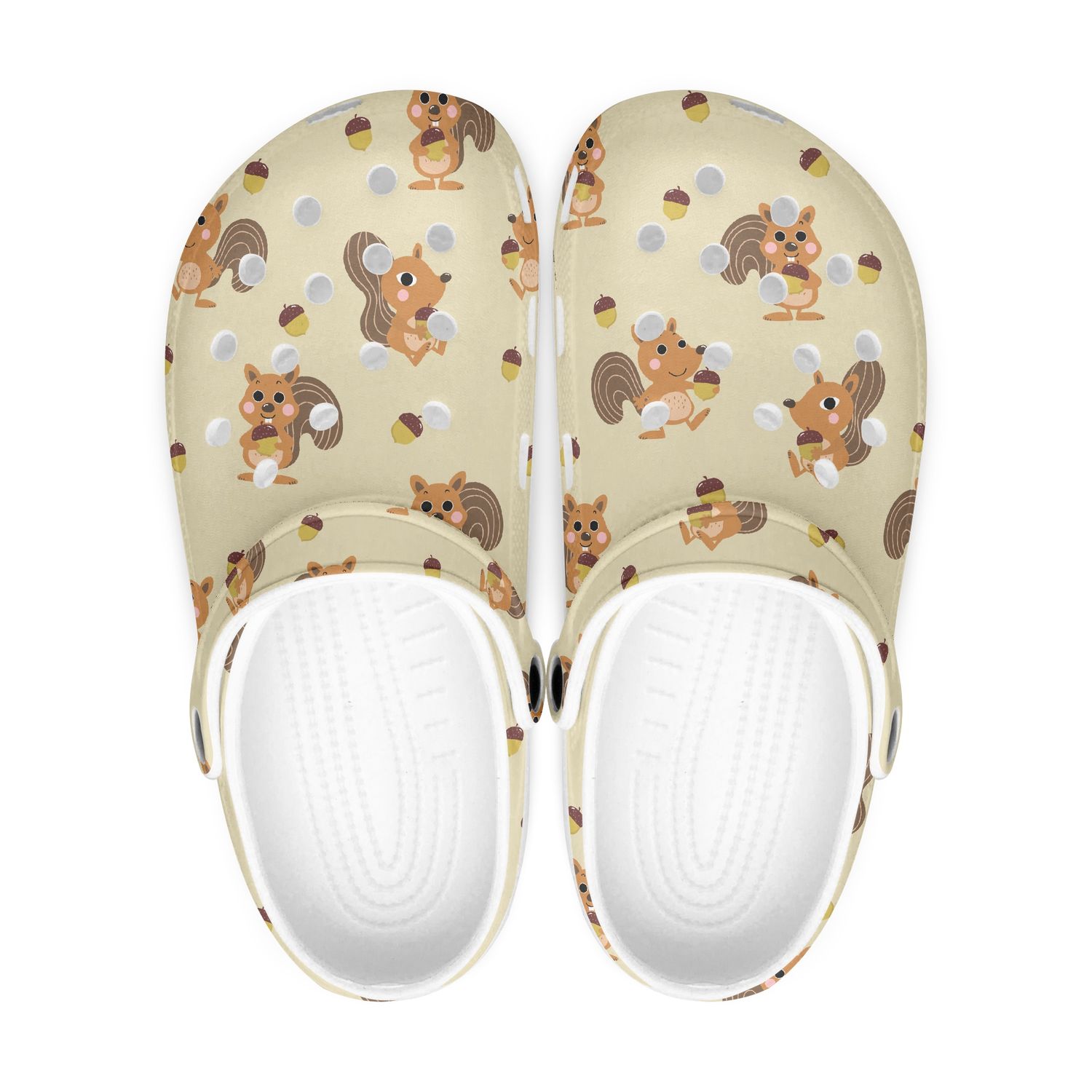 Funny clogs - cartoon squirrels