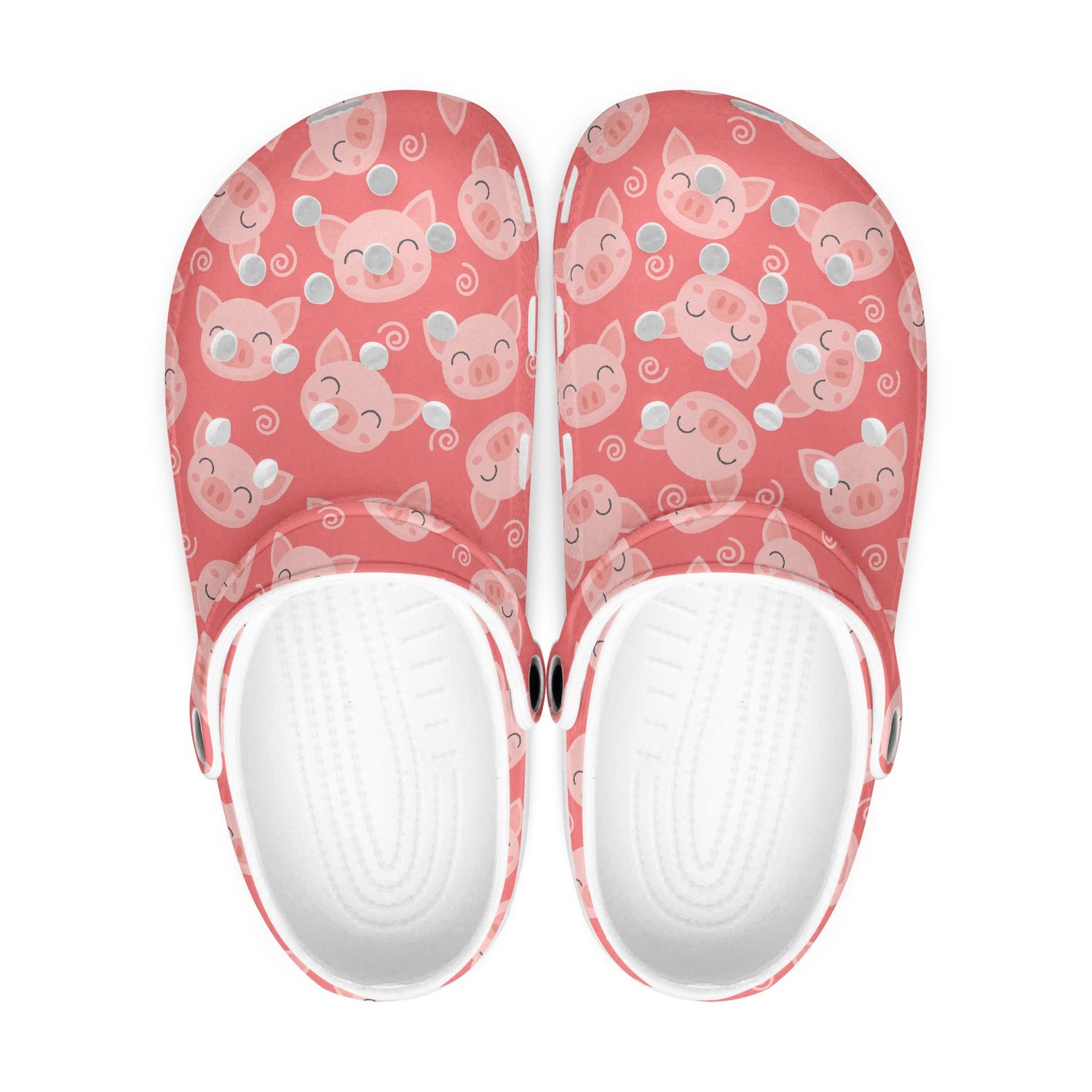 Playful clogs - cartoon piggy