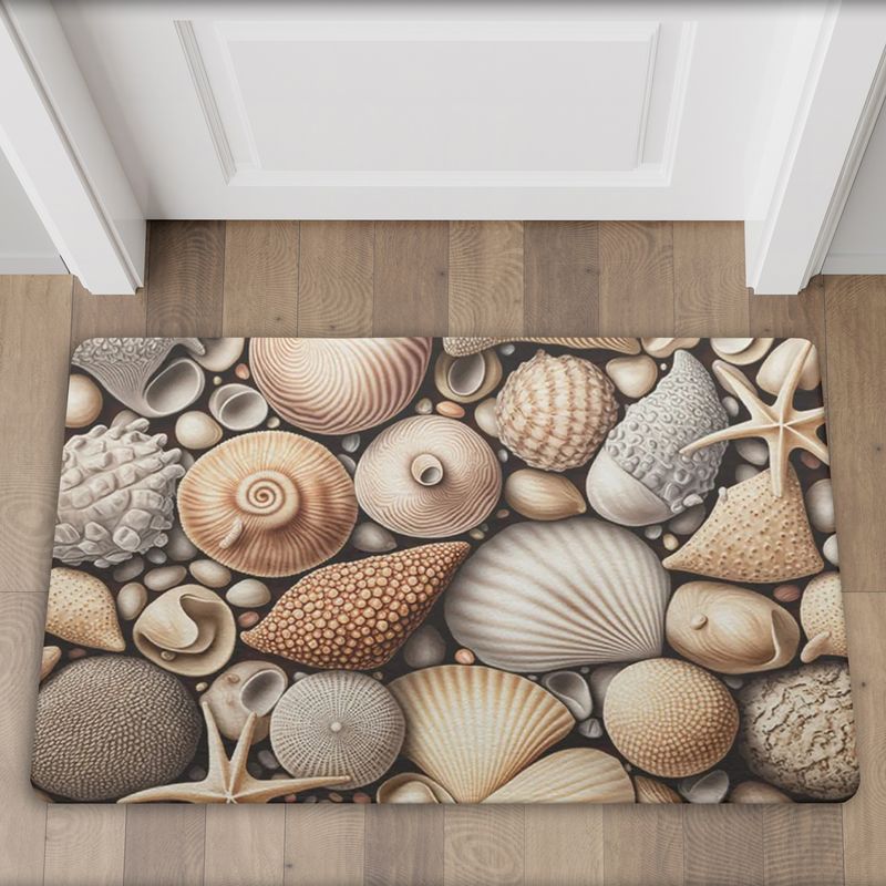 Shell motif doormat