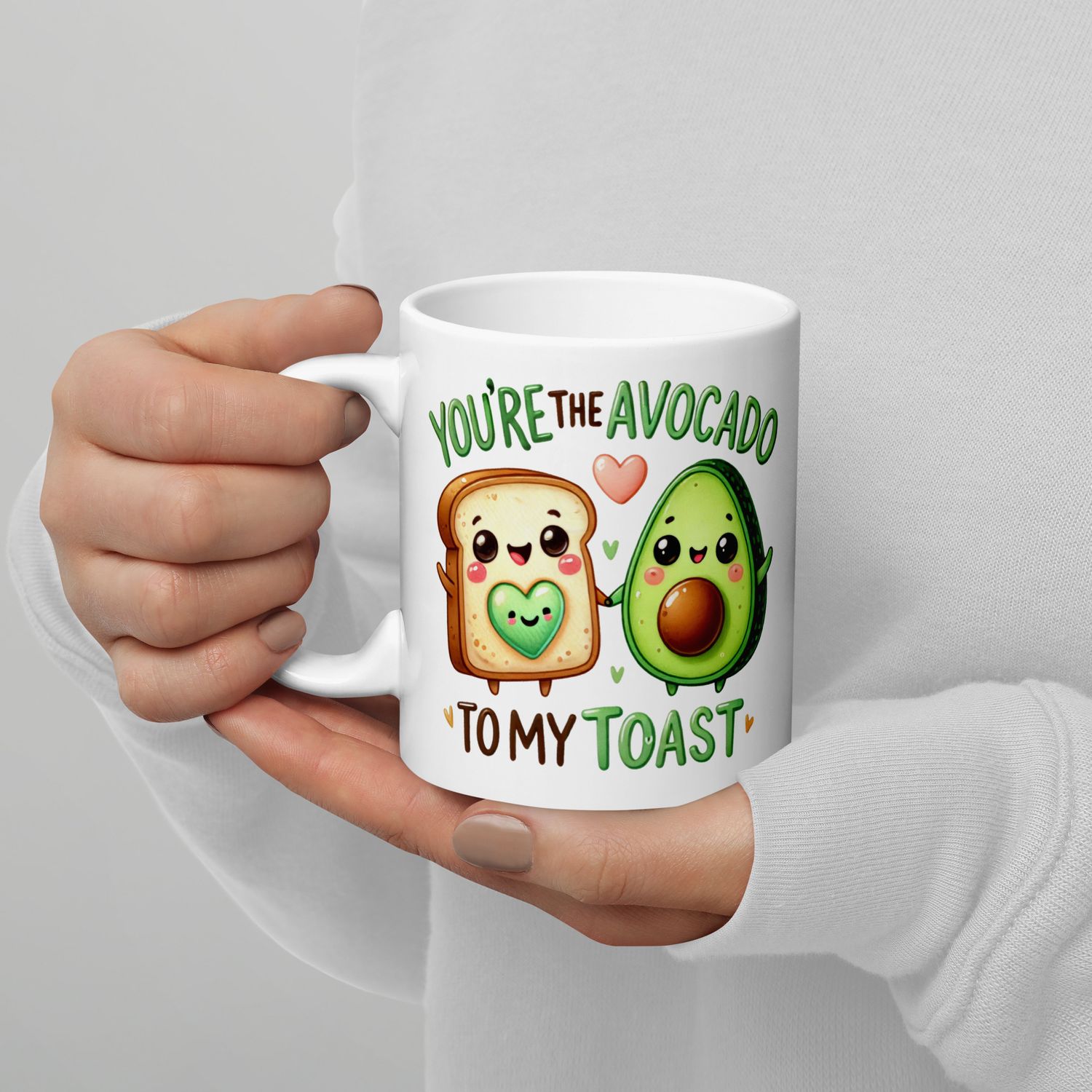 Ceramic mug &quot;You&#39;re the Avocado to My Toast&quot;