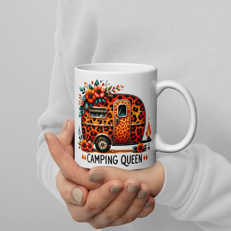 Ceramic cup &quot;Camping Queen&quot;
