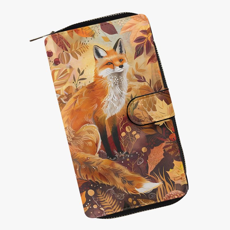 Large wallet orange - fox