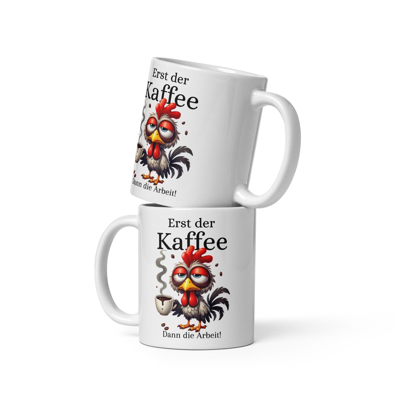 Ceramic mug &quot;First the coffee, then the work!&quot; Miscellaneous Motives
