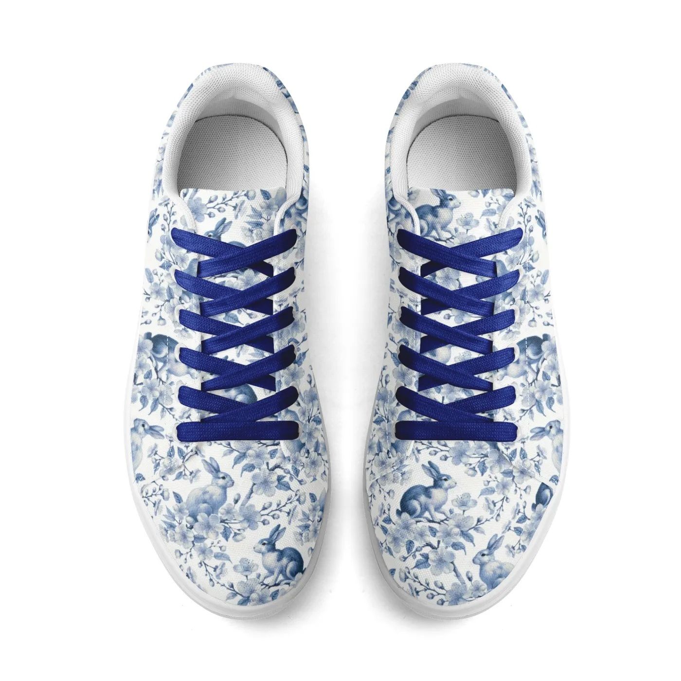 Floral Cherry Blossom Canvas Sneakers - Wild Bunny