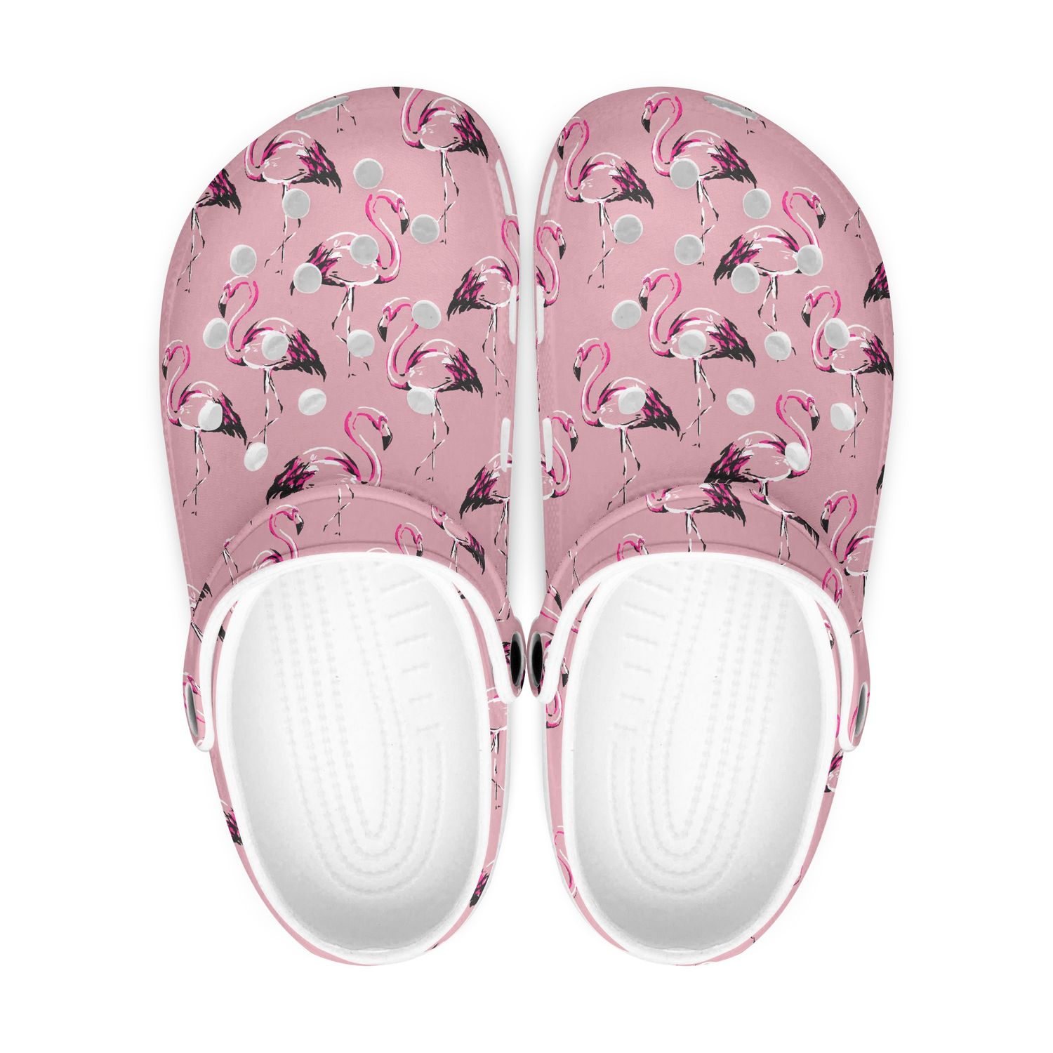 Pink Tropical Clogs - Flamingo