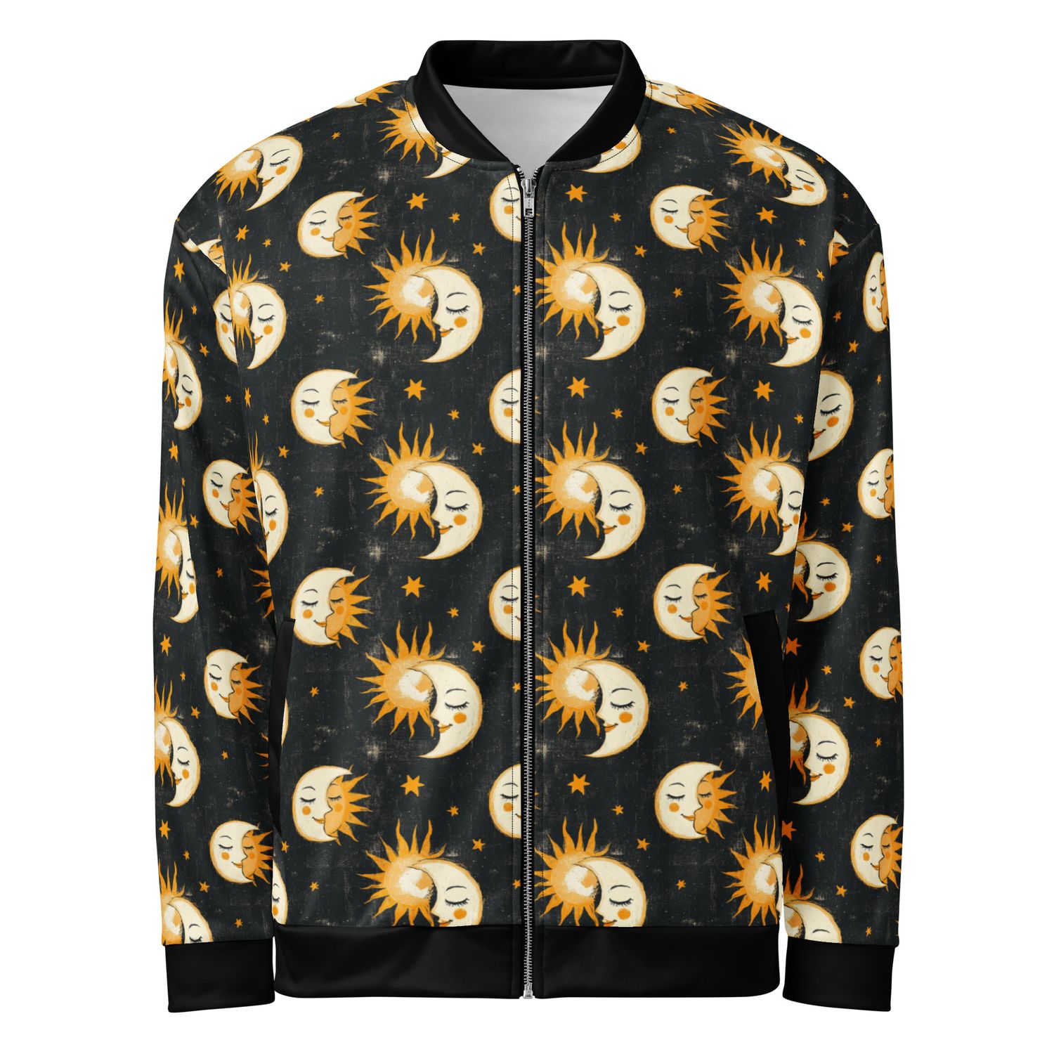 Lightweight sun - moon bomber jacket