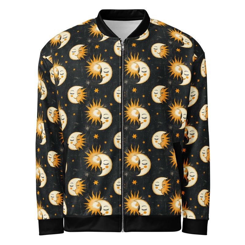 Lightweight sun - moon bomber jacket