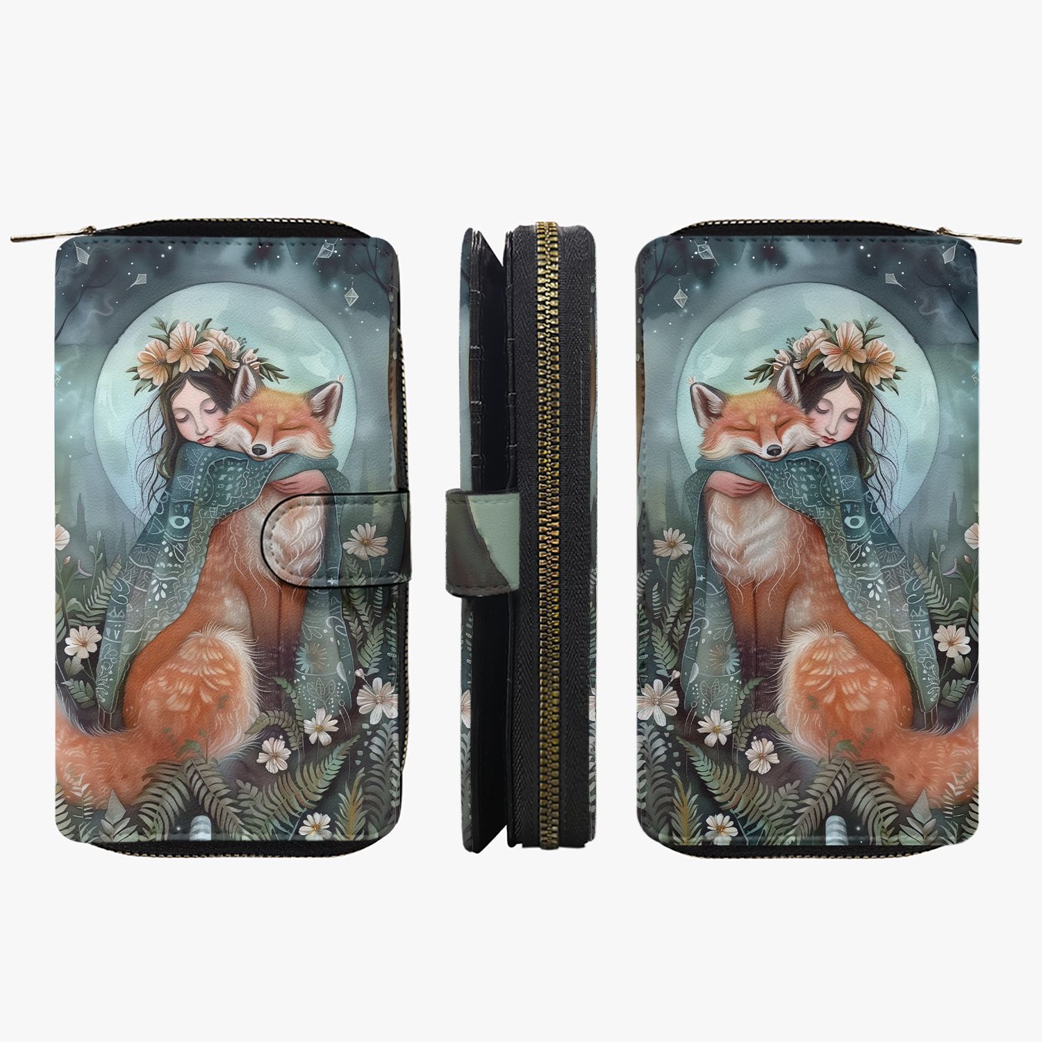 Large wallet &quot;Animal Love&quot; - ​​fox