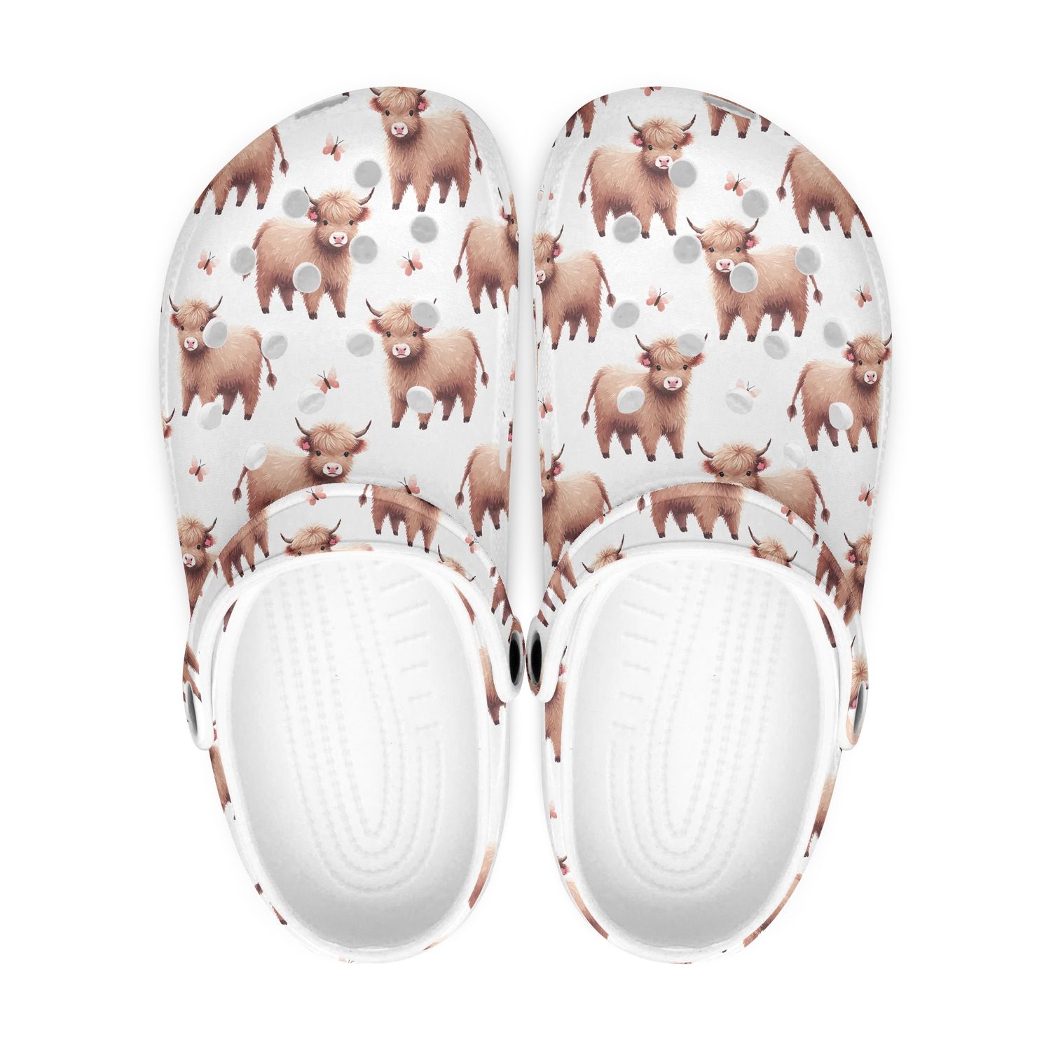 Cute Highland cow clogs