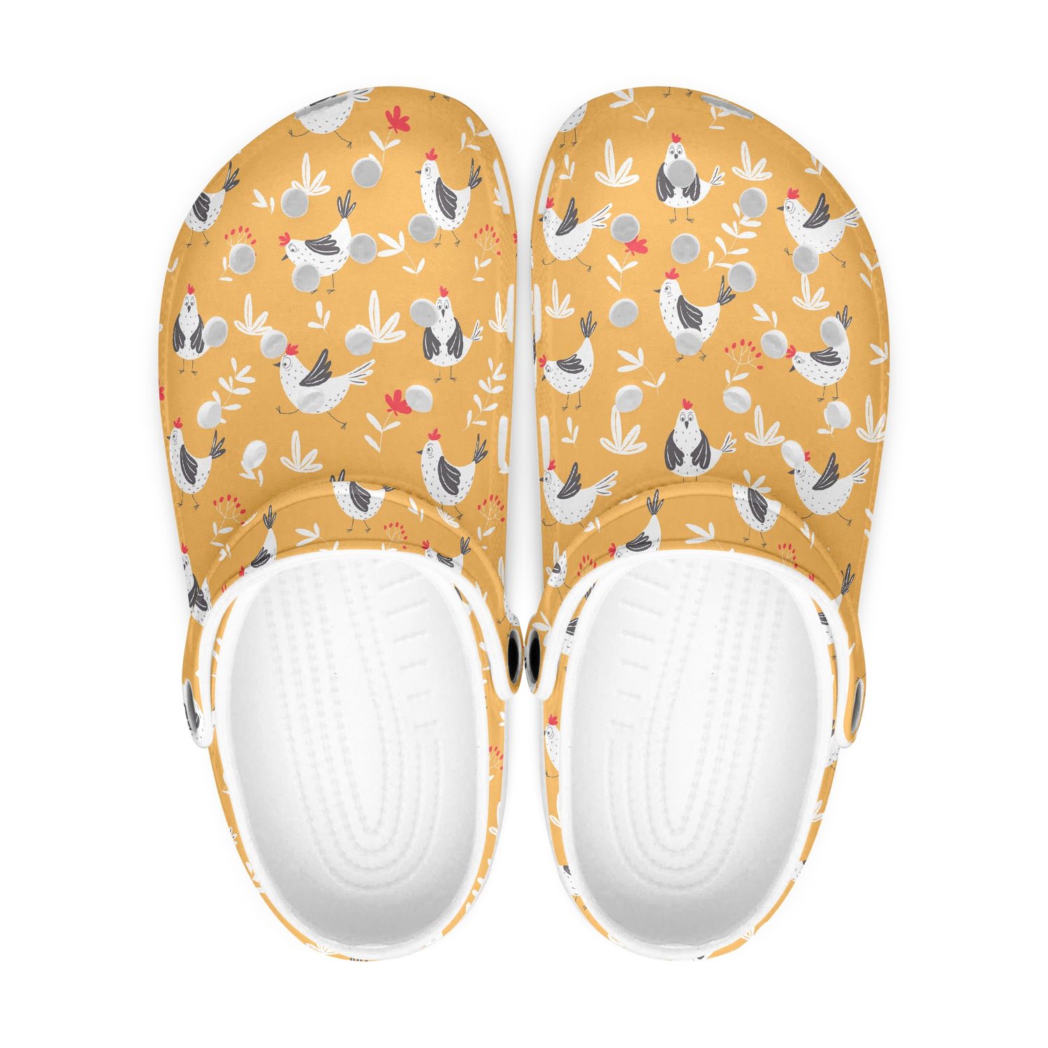 Funny chicken clogs