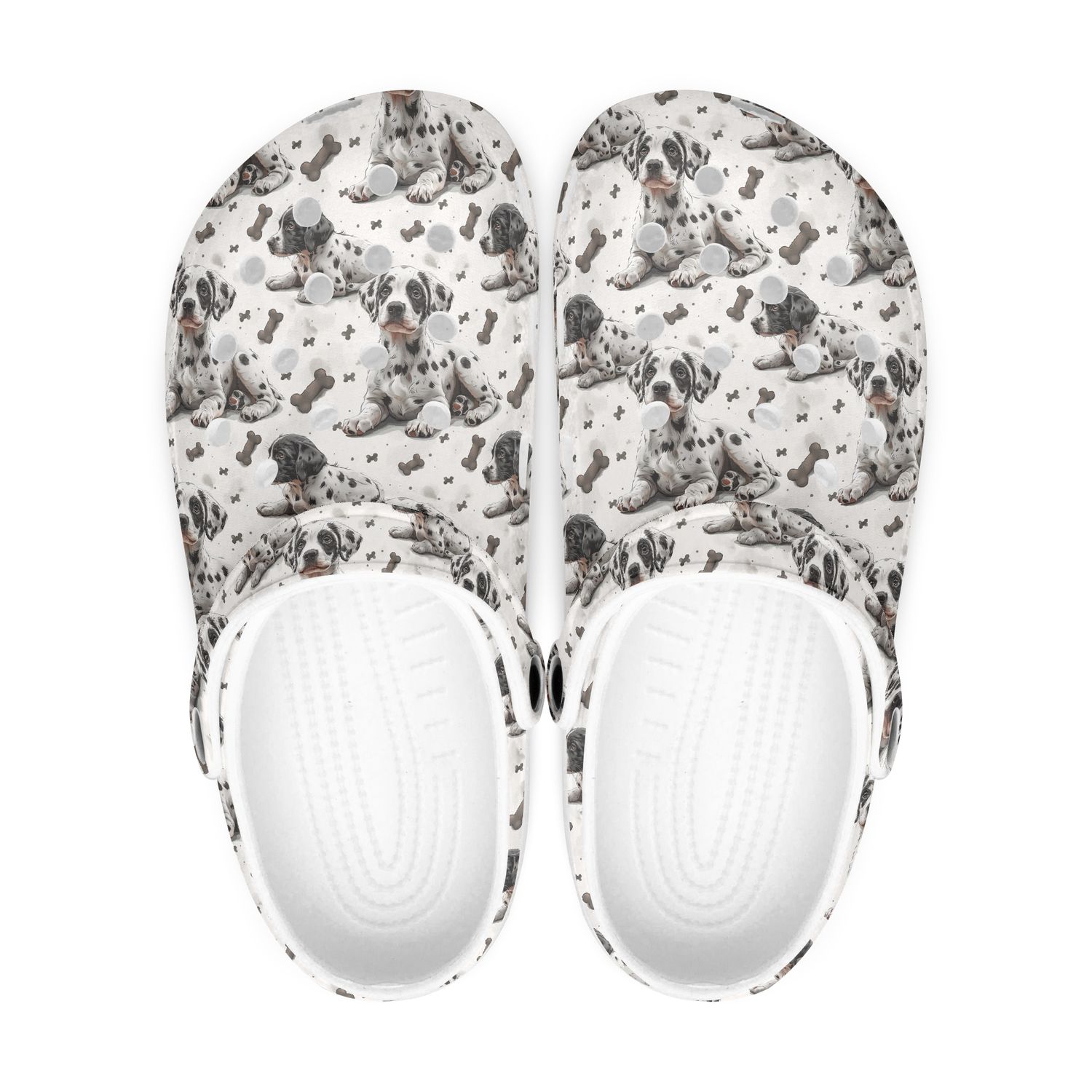 Cute Dalmatian dog clogs