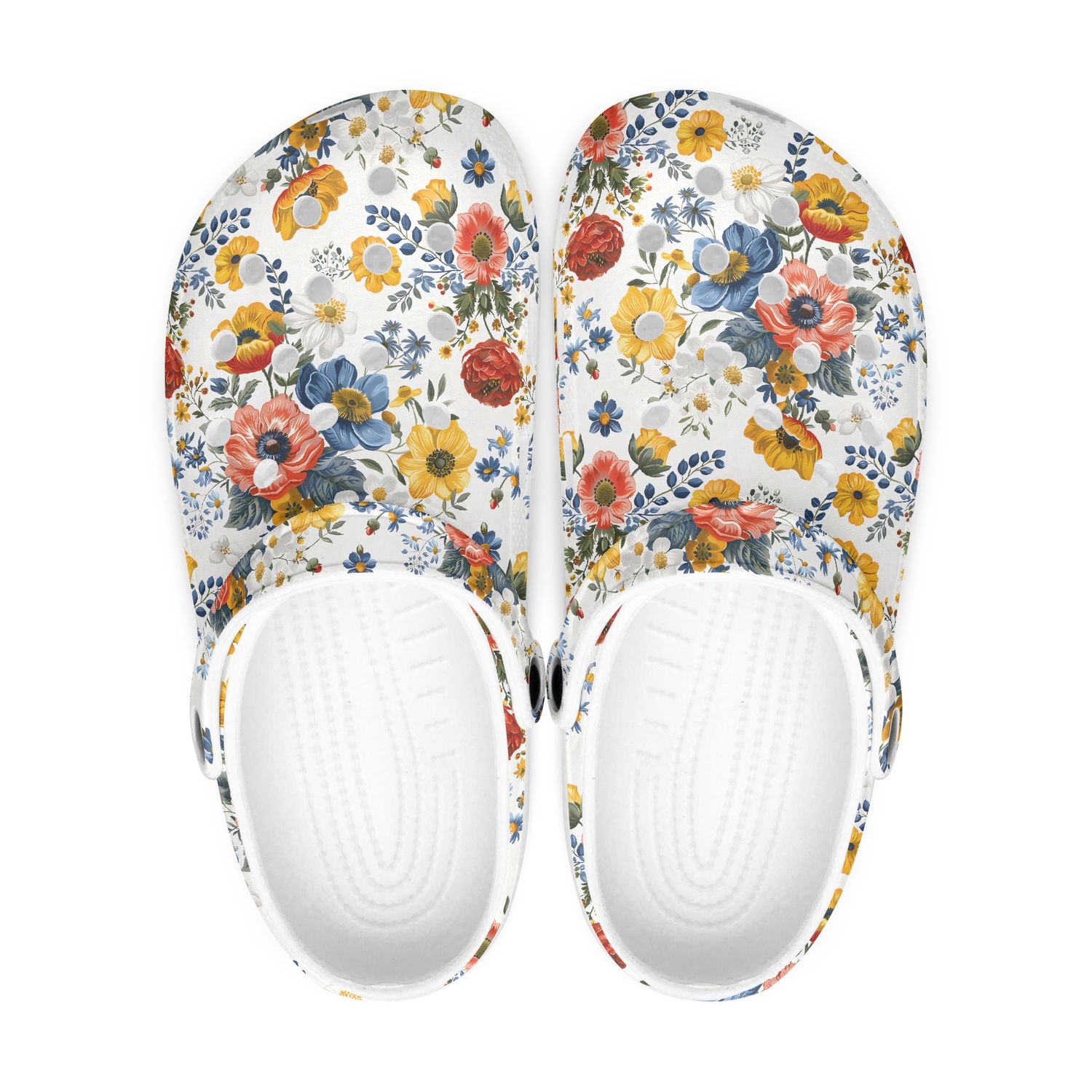 Floral Colorful Flower Clogs