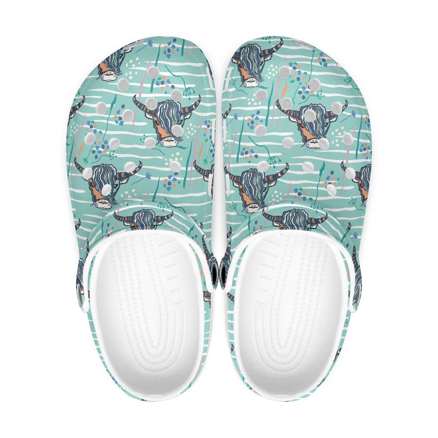 Unusual Highland Cow Clogs