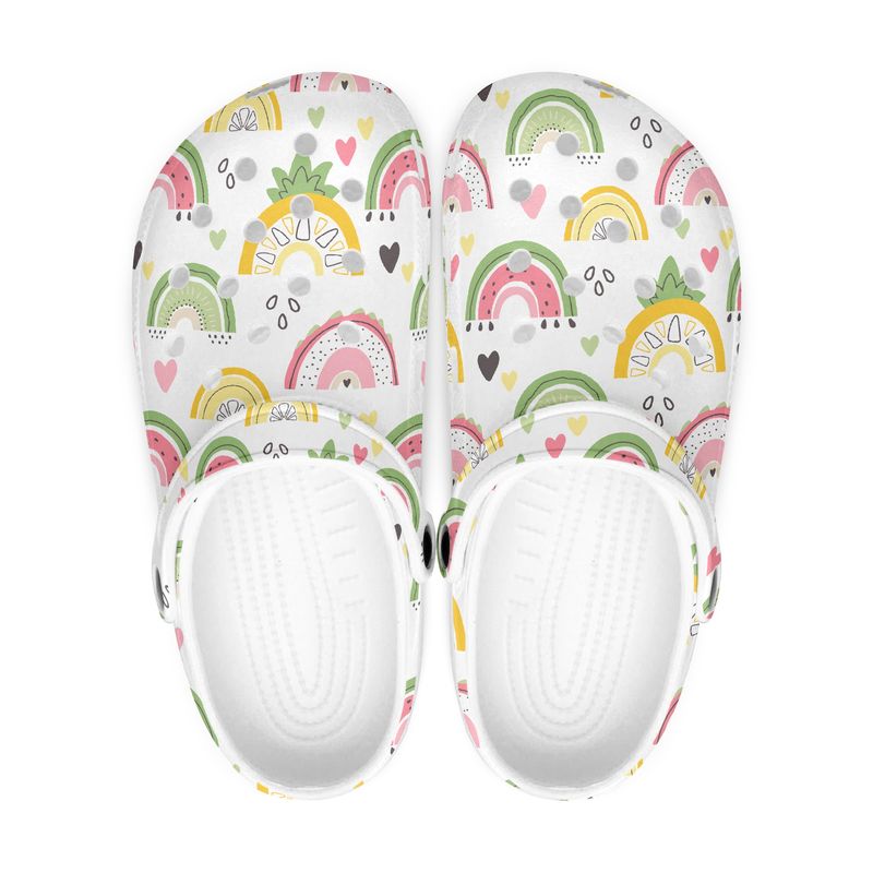 Summery Fruity Rainbow Clogs