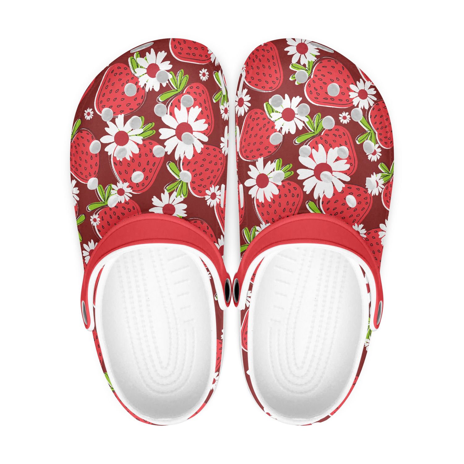 Red Strawberry Clogs