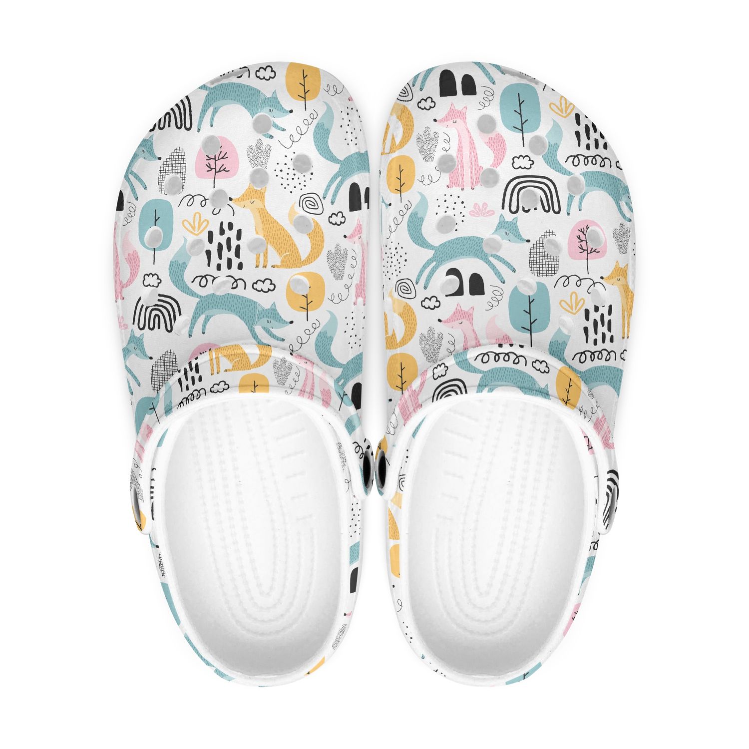Summery Colorful Clogs - Fox