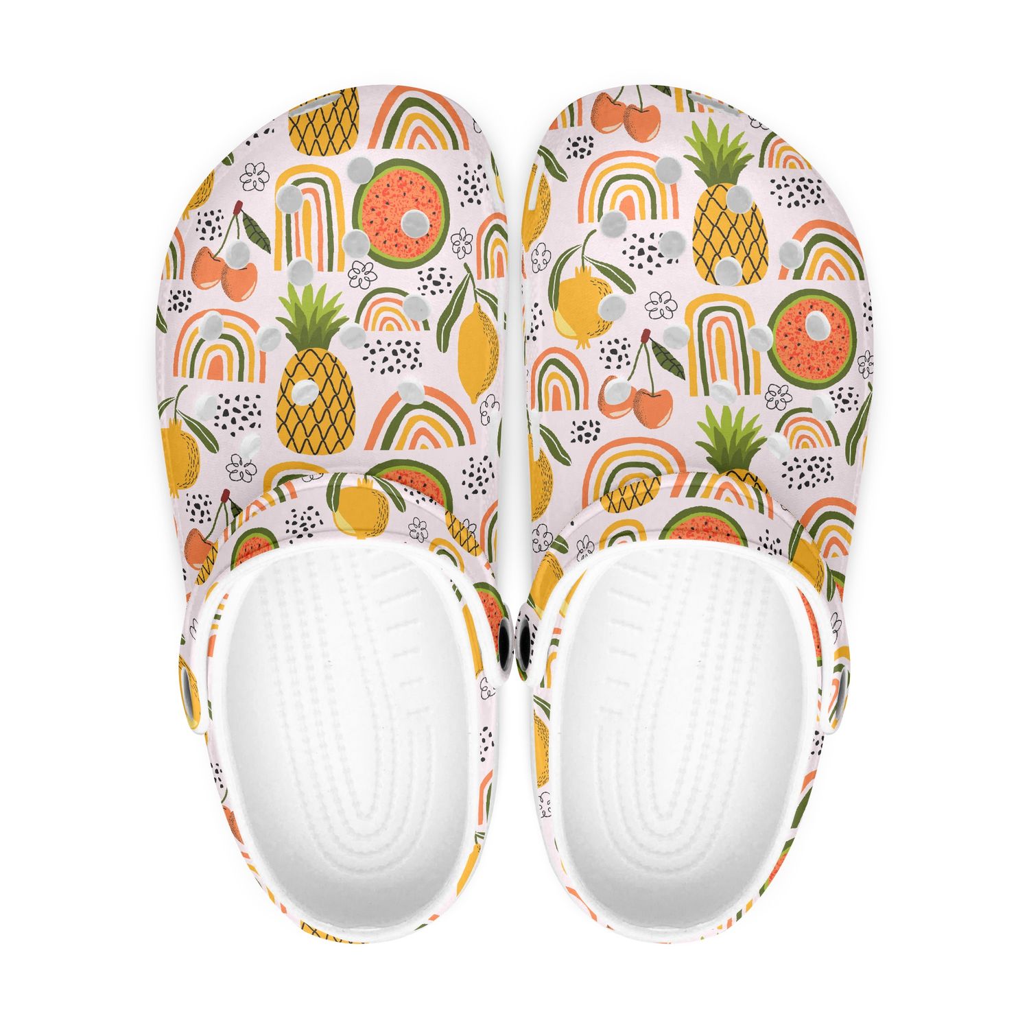Summery Fruity Rainbow Clogs