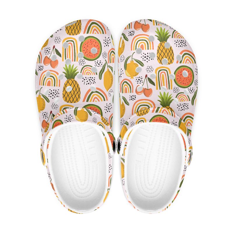 Summery Fruity Rainbow Clogs