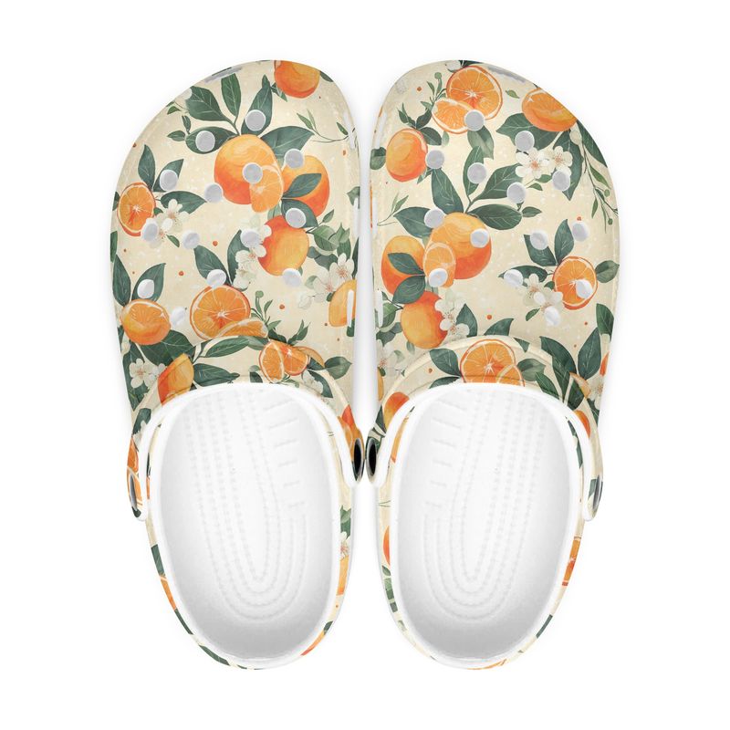 Summery Fruity Orange Clogs