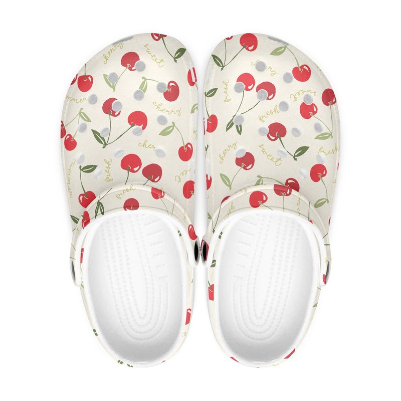 Summery cherry clogs