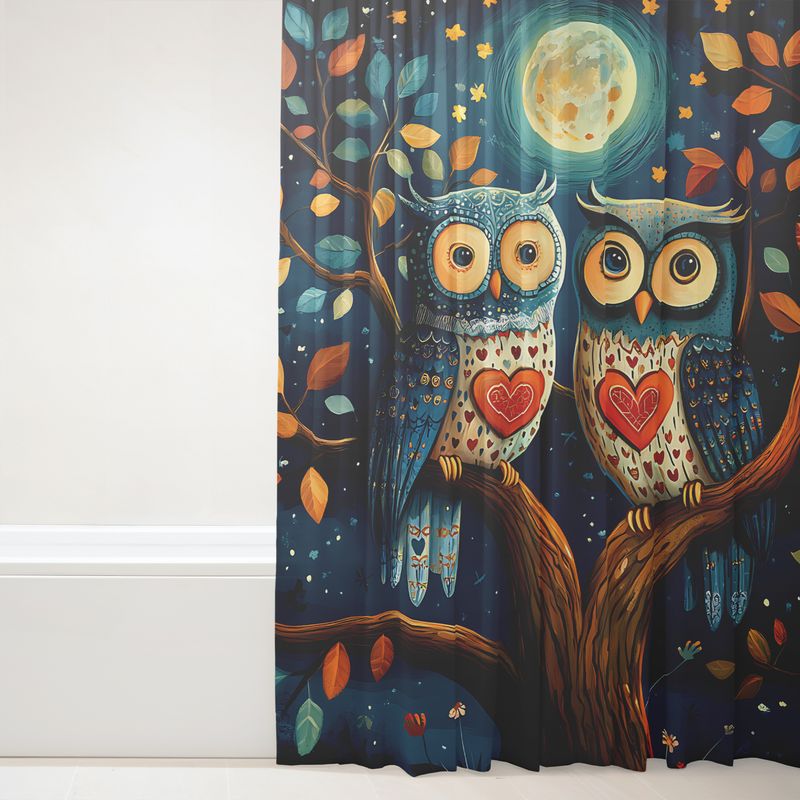 Owl Painting Shower Curtain