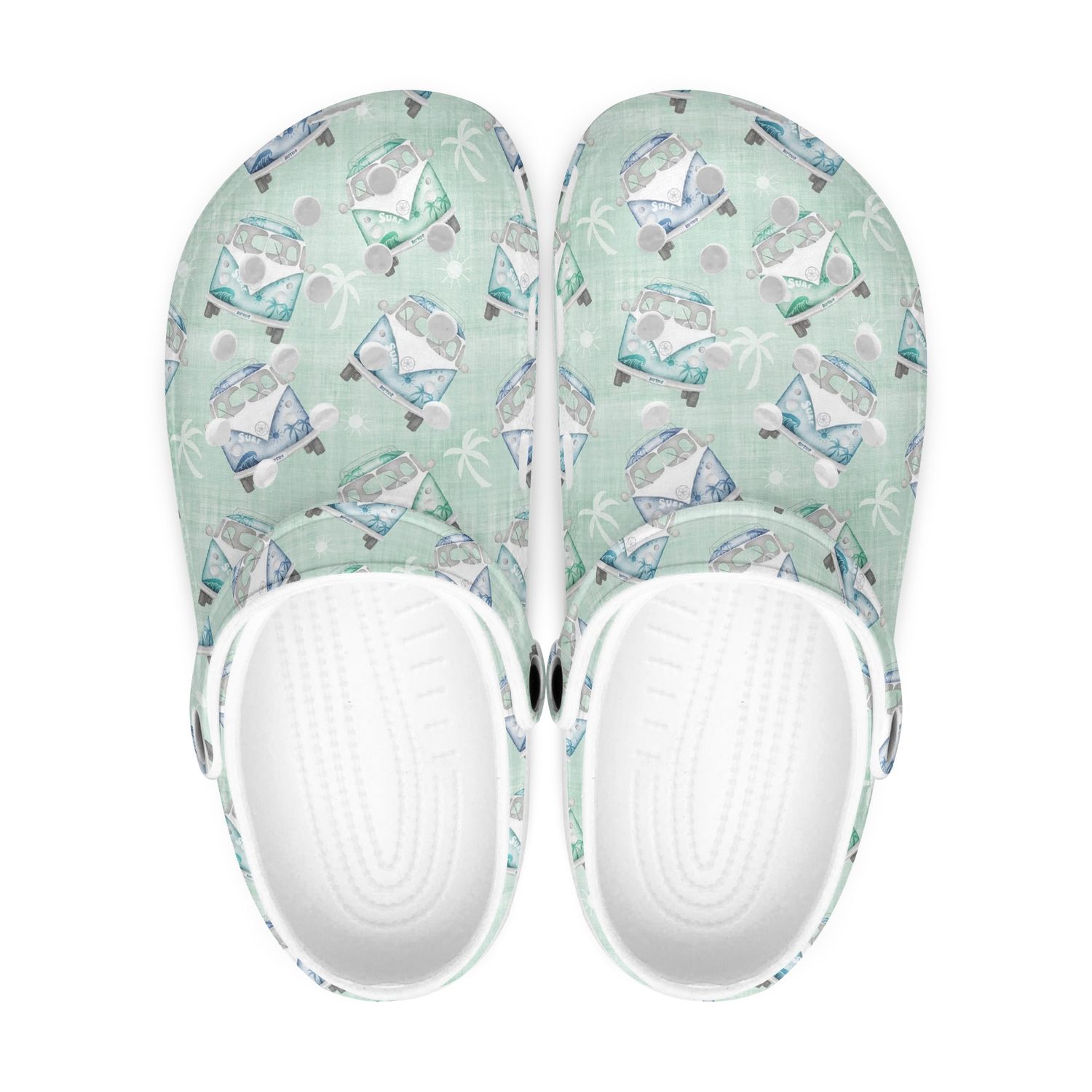 Summery VW-Bulli clogs