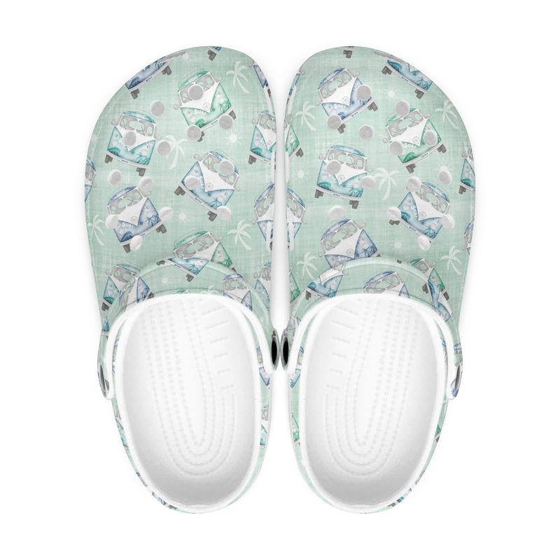 Summery VW-Bulli clogs