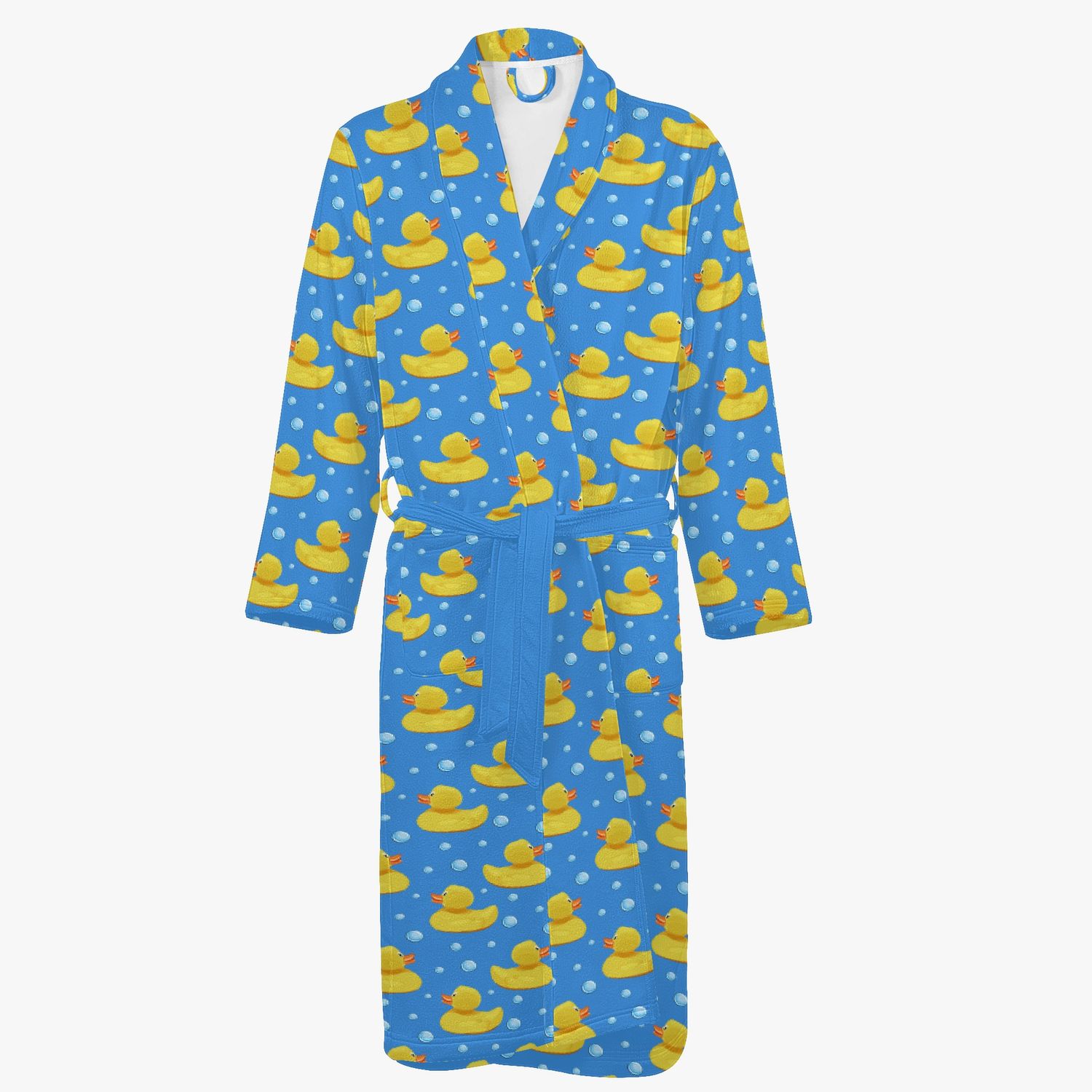 Funny Blue Rubber Duck Bathrobe