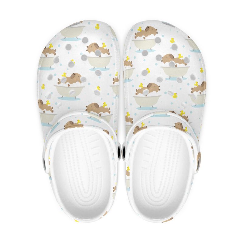 “Bathtime Buddies” clogs – capybara style
