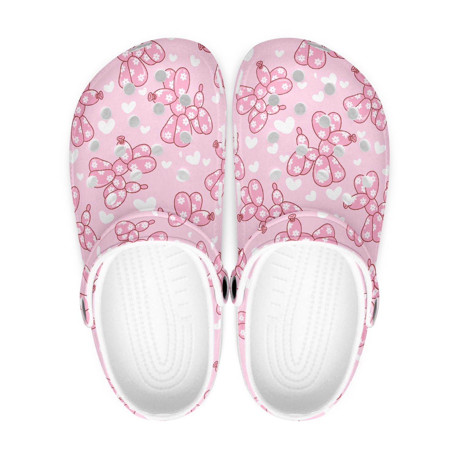 “Bubble Puppy Parade” – Pink Edition clogs