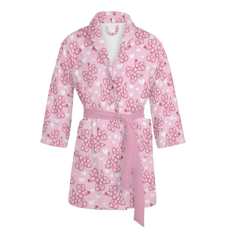 Bubble Puppy Parade – Pink Edition – Balloon Dog in Pink Bathrobe