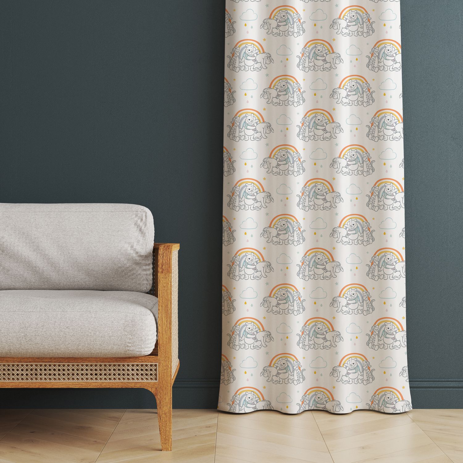 Blackout curtain &quot;Rainbow Magic&quot; Winnie the Pooh