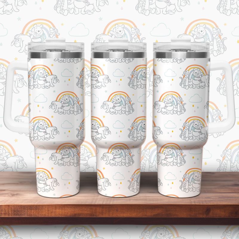 Tumbler with handle - ToGo - Rainbow Dreams – Winnie &amp; Friends