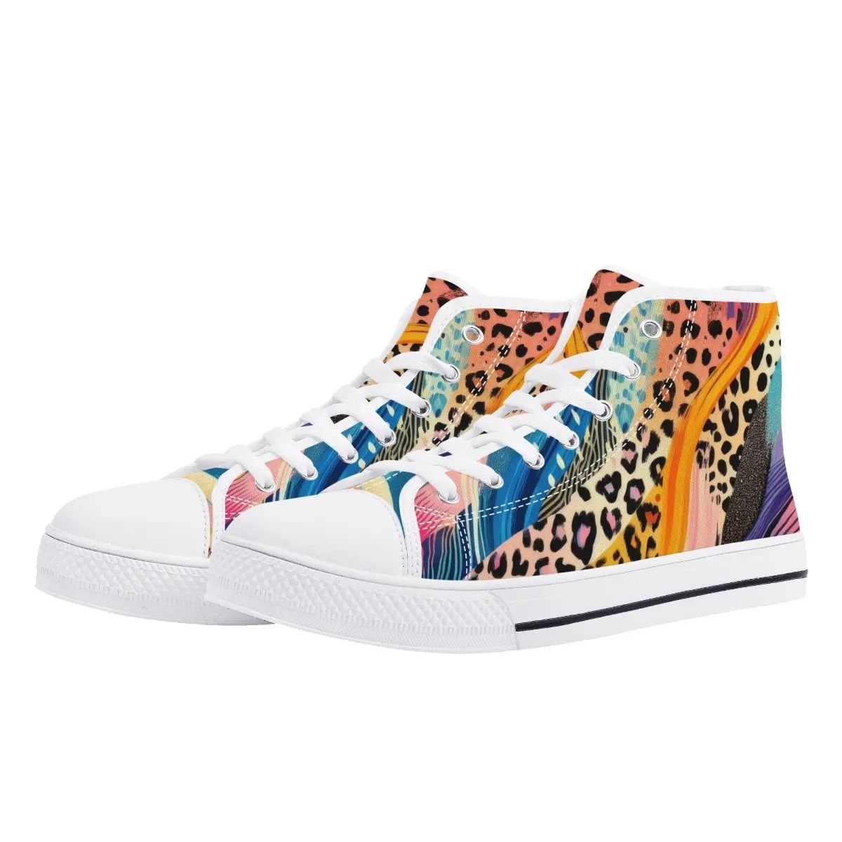 High-top canvas shoes Wild Color Rush