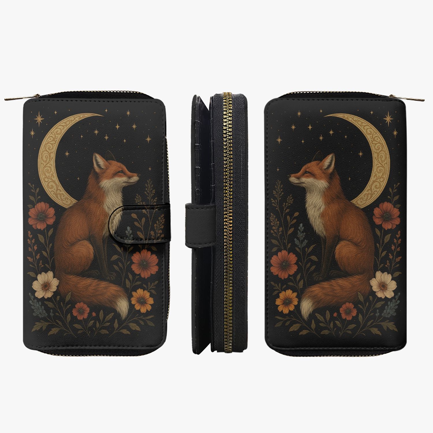 Large wallet &quot;Moon Fox – Guardian of the Night&quot;