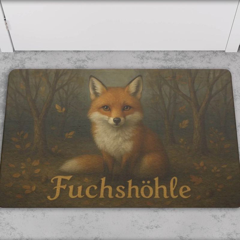 Doormat &quot;Fox Cave&quot; Fox