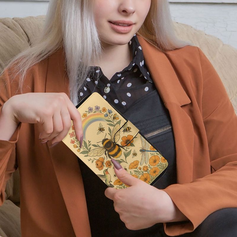 Large wallet &quot;Bee Happy&quot; bee