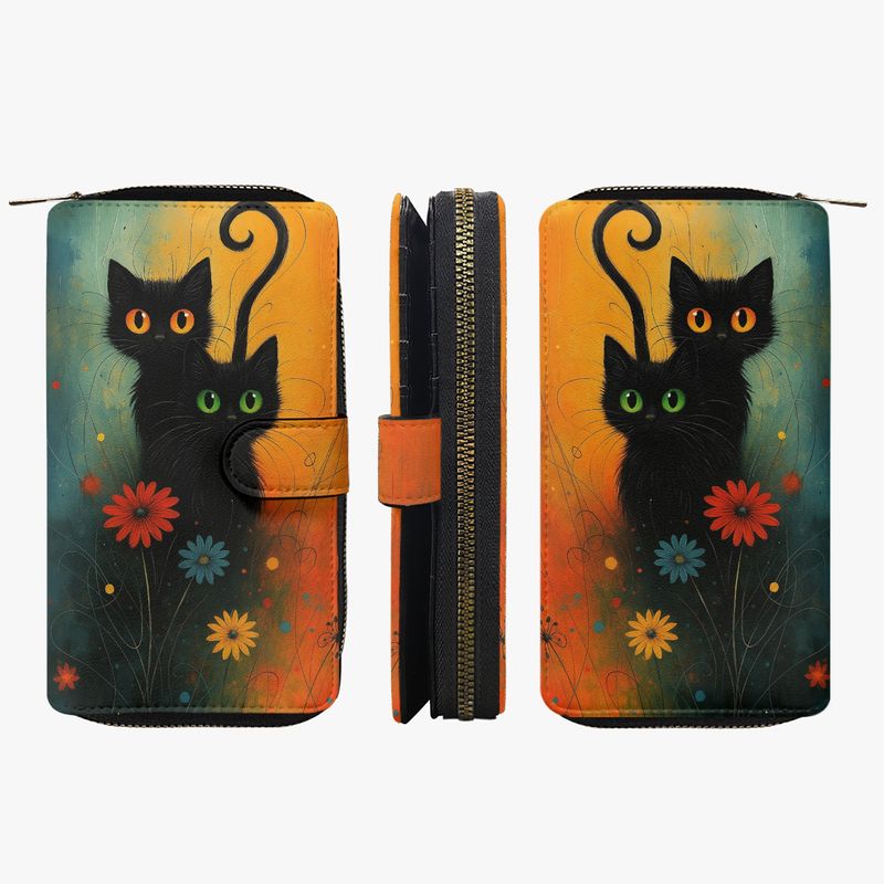 Large wallet “Magical Cat Love” cat